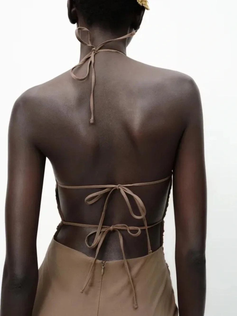 Zara Halter Midi Dress - Picture 4 of 9